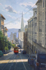 San Francisco View down to the Trans America | 60 x 40 | Boyer