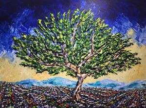 Mighty Oak of the Lavender | 30" x 40" | Dupuy