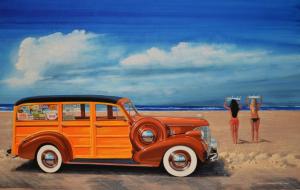 Surfer Essentials Chevrolet Woody | 22"x35" | Ken Eberts
