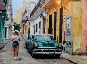 Afternoon Walk in Havana | 20" x 26" | Ferrandez