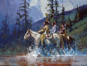 Warriors Three | 24 x 30 | Hagan