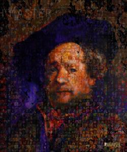 10,000 Days in the Making Homage to Rembrandt | 60" x 50" | Johansen
