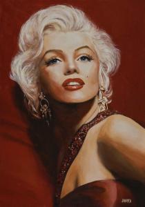 Marilyn in Red | 60" x 42" | Johansen