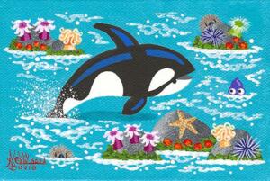 Monterey Orcas 3 | 4 x 6 | Kohn