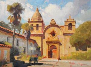 A View From Carmel Mission | 18 x 24 | Liang