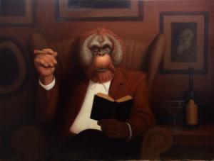 Clyde Starring in Any Which Way But Loose | 18" x 24" | Lithgow
