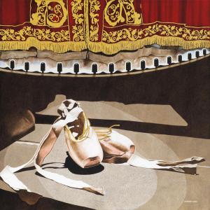 Ballet Shoes | 30" x 30" | Ramona Lowe