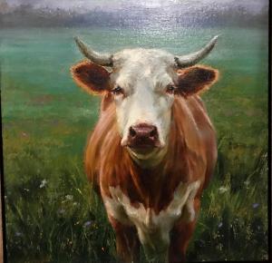 Cow's Gaze | 12" x 12" | Regina Lyubovnaya