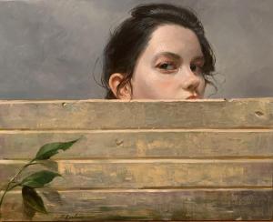 Girl Behind the Wall | 16" x 20" | Lyubovnaya