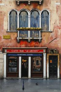 Caffe Bar Ai Artist | 32" x 21" | Thomas Pradzynski