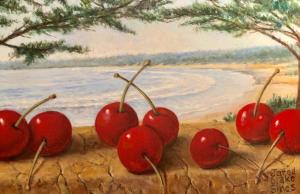 Cherries by the Sea | 5" x 7" | Jared Sines