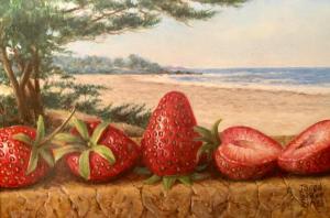 Sines Strawberries by the Sea | 5" x 7" | Jared Sines