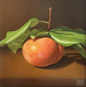 Persimmon on the Branch | 8" x 8" | Jared Sines
