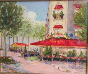 Fouquets a Paris | 18" x 24" | Dorothy Spangler