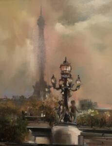 Eiffel Dusk | 20 x 16 | Stratton