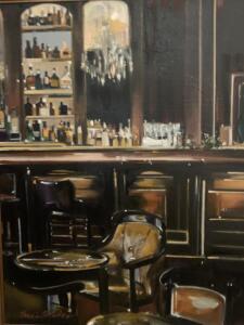 Entertaining at the Manhattan | 24 x 20 | Stratton