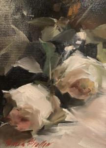Roses in White | 10" x 8" | Thalia Stratton