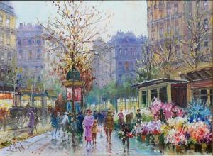 The Colors of Spring in the City | 13 x 16 | Payes