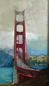 Golden Gate - 30" x 30" - Nancy Crookston