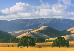 Grazing California Hills | 25" x 36" | Steele Xiang